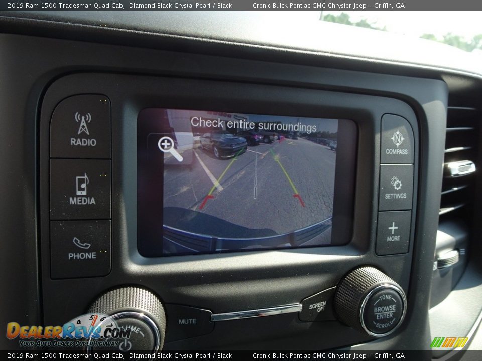 2019 Ram 1500 Tradesman Quad Cab Diamond Black Crystal Pearl / Black Photo #7