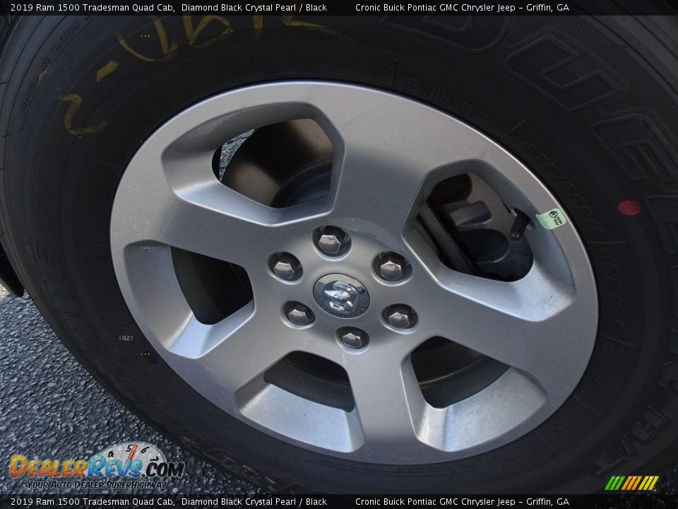 2019 Ram 1500 Tradesman Quad Cab Diamond Black Crystal Pearl / Black Photo #9