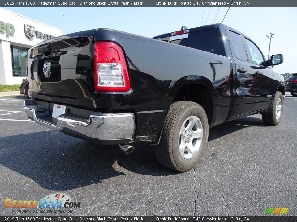 2019 Ram 1500 Tradesman Quad Cab Diamond Black Crystal Pearl / Black Photo #12