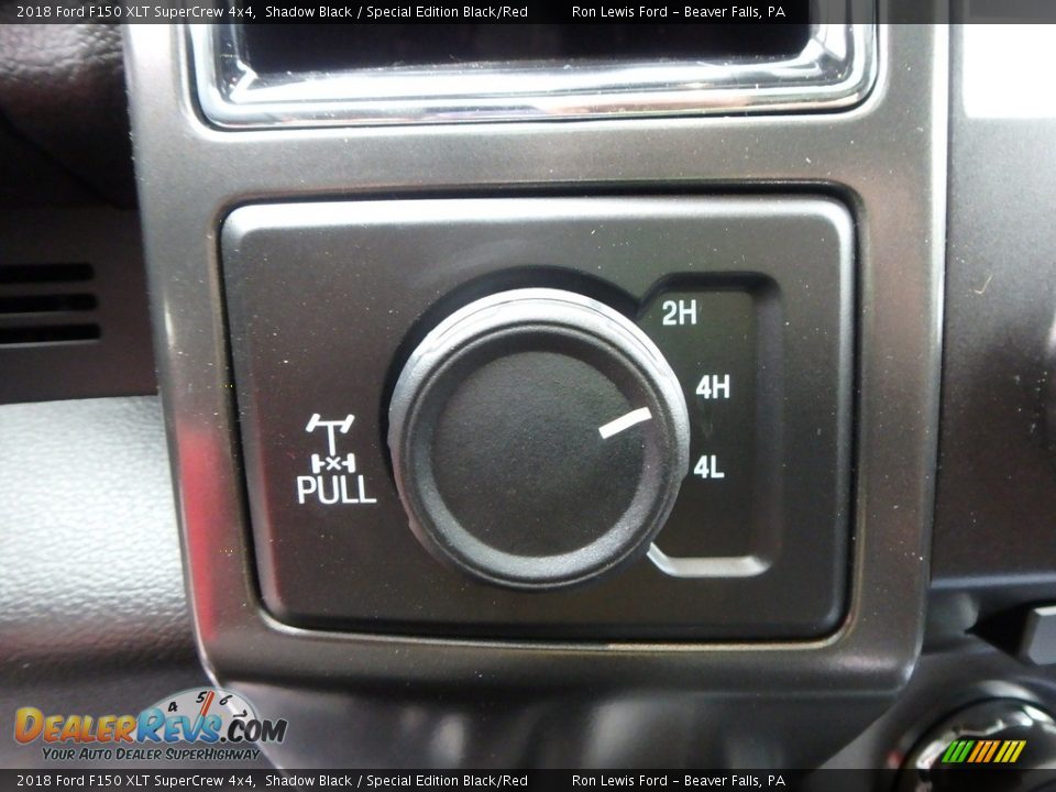 2018 Ford F150 XLT SuperCrew 4x4 Shadow Black / Special Edition Black/Red Photo #18