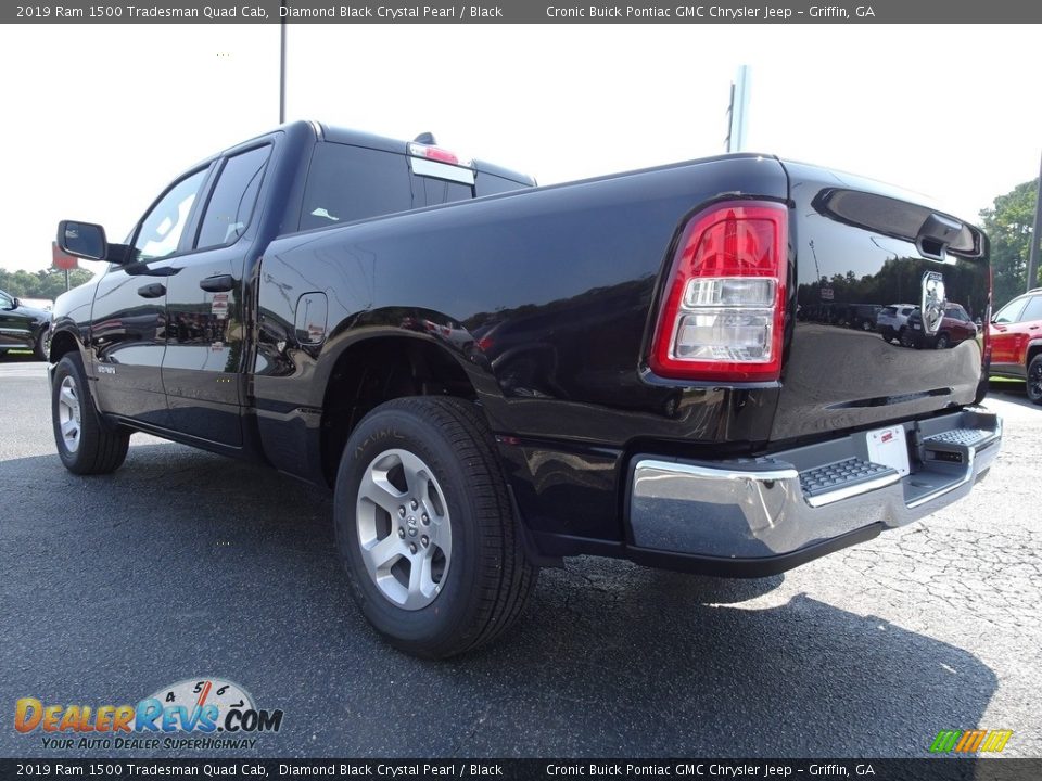 2019 Ram 1500 Tradesman Quad Cab Diamond Black Crystal Pearl / Black Photo #14