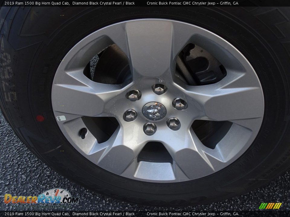 2019 Ram 1500 Big Horn Quad Cab Diamond Black Crystal Pearl / Black Photo #8