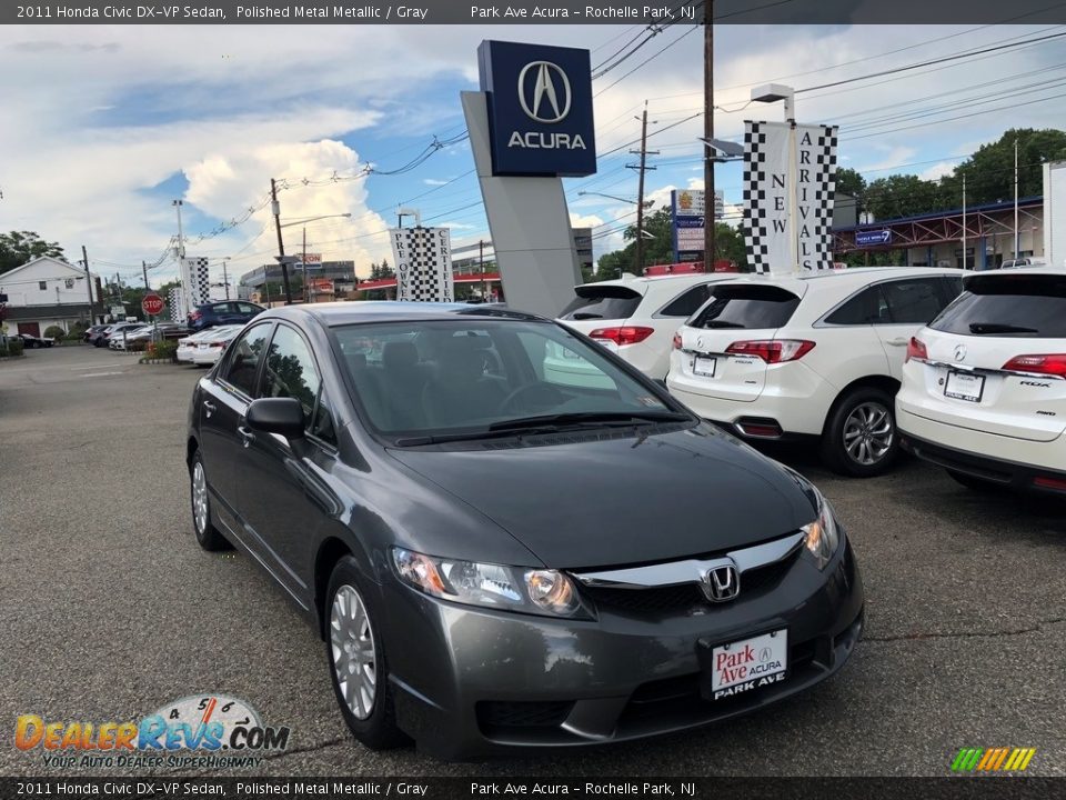 2011 Honda Civic DX-VP Sedan Polished Metal Metallic / Gray Photo #1