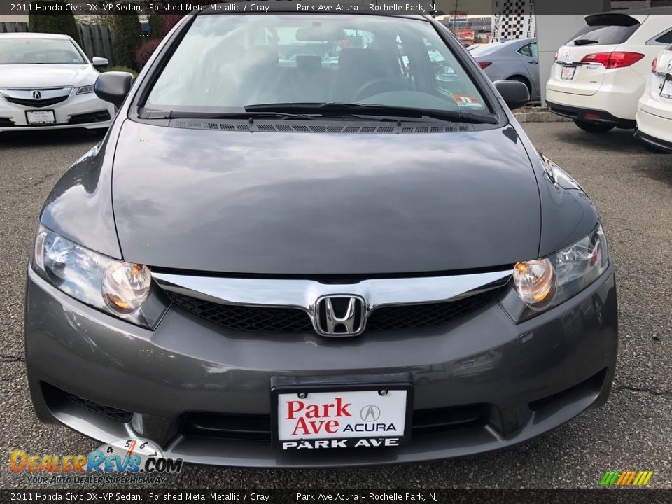 2011 Honda Civic DX-VP Sedan Polished Metal Metallic / Gray Photo #2