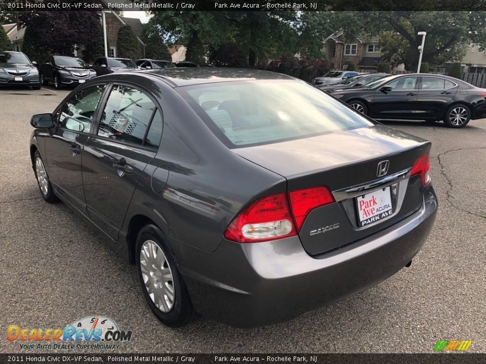 2011 Honda Civic DX-VP Sedan Polished Metal Metallic / Gray Photo #4