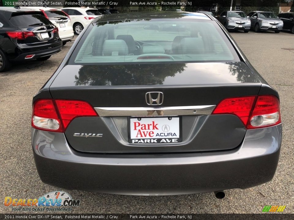2011 Honda Civic DX-VP Sedan Polished Metal Metallic / Gray Photo #5