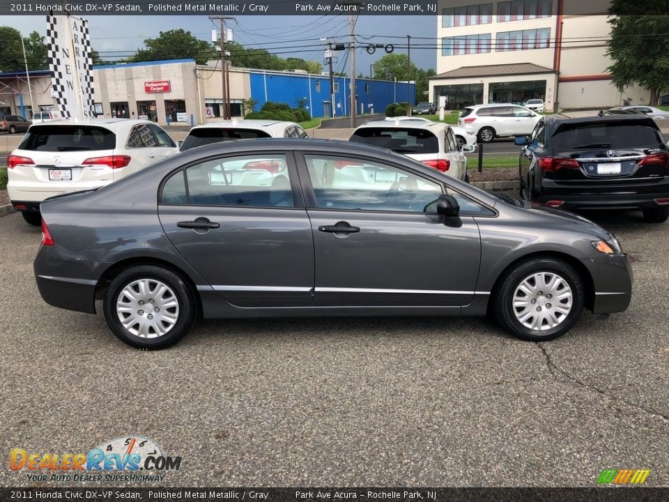 2011 Honda Civic DX-VP Sedan Polished Metal Metallic / Gray Photo #7