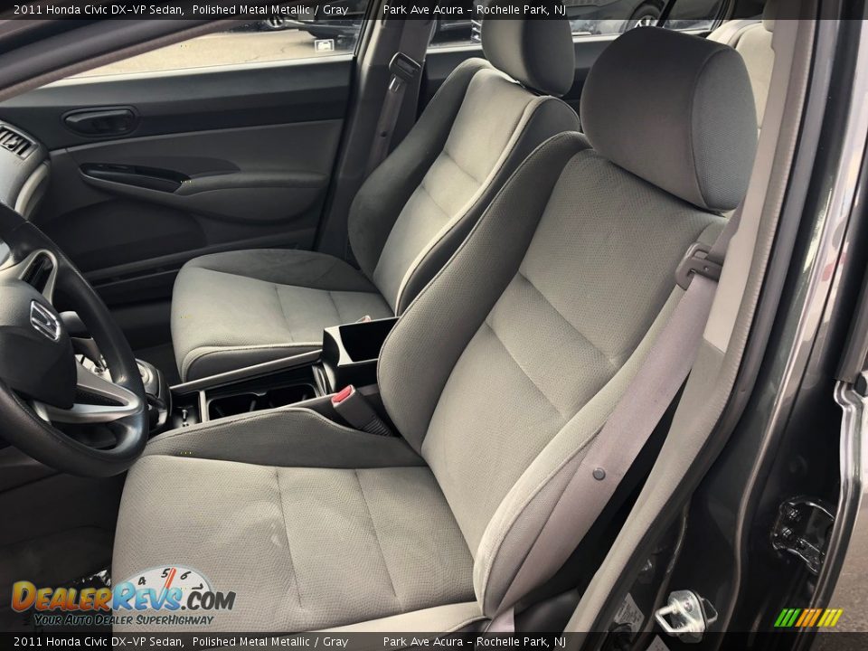 2011 Honda Civic DX-VP Sedan Polished Metal Metallic / Gray Photo #8