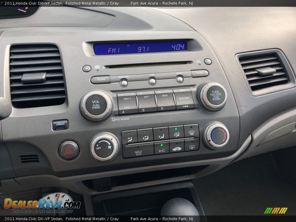 2011 Honda Civic DX-VP Sedan Polished Metal Metallic / Gray Photo #11