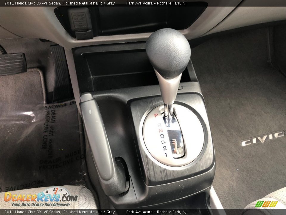 2011 Honda Civic DX-VP Sedan Polished Metal Metallic / Gray Photo #12