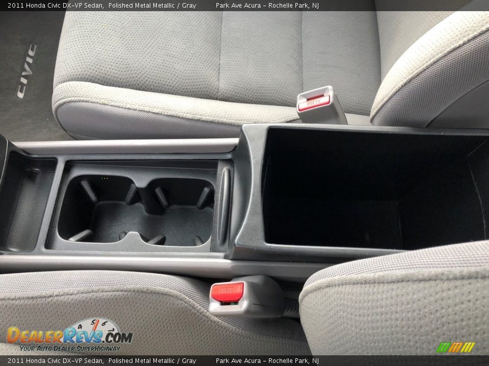 2011 Honda Civic DX-VP Sedan Polished Metal Metallic / Gray Photo #13