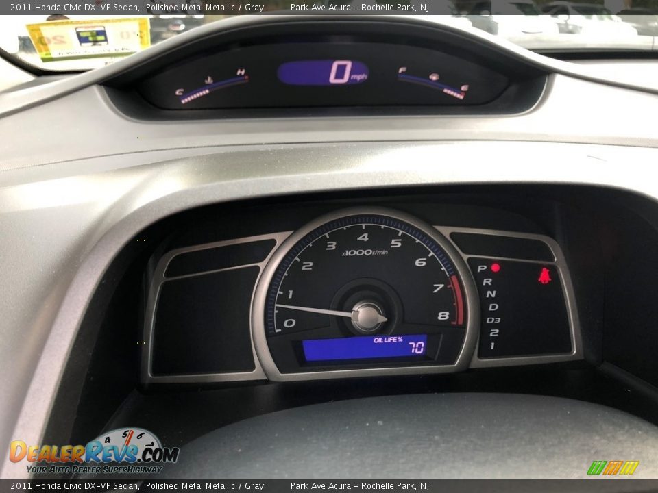 2011 Honda Civic DX-VP Sedan Polished Metal Metallic / Gray Photo #15