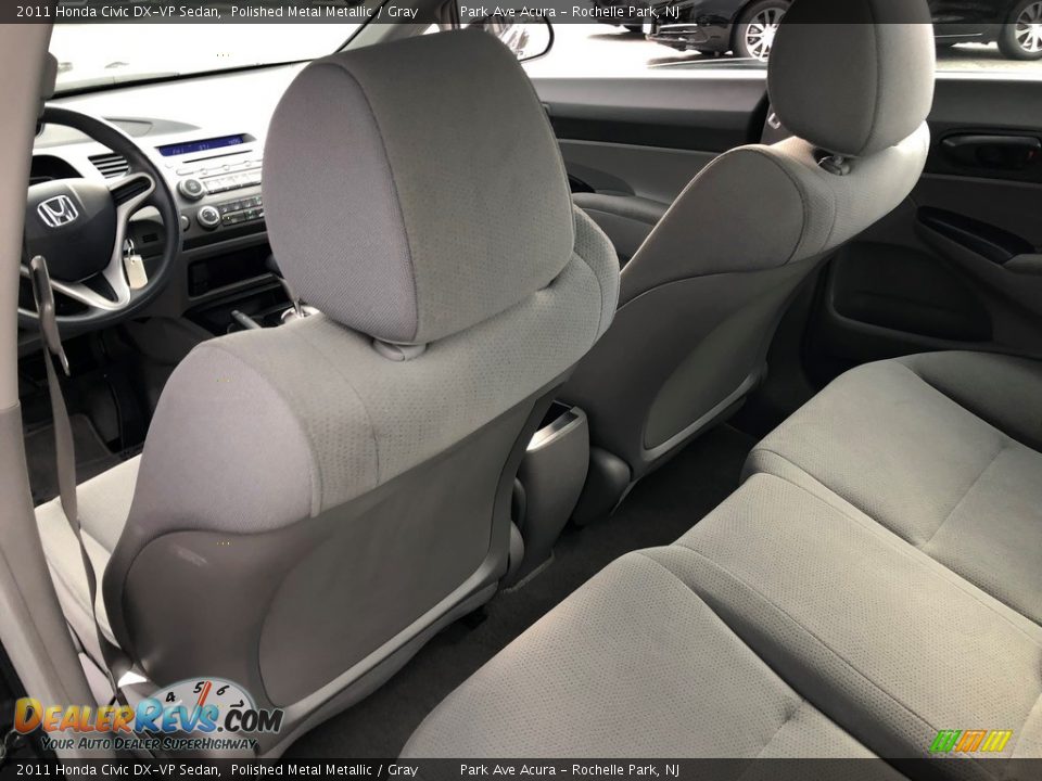 2011 Honda Civic DX-VP Sedan Polished Metal Metallic / Gray Photo #19