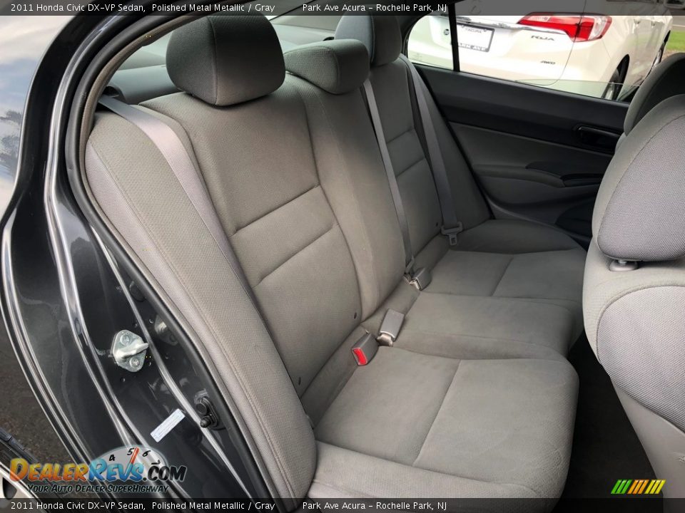 2011 Honda Civic DX-VP Sedan Polished Metal Metallic / Gray Photo #23