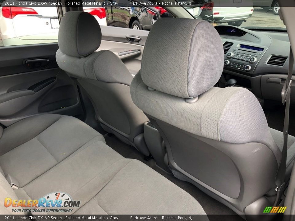 2011 Honda Civic DX-VP Sedan Polished Metal Metallic / Gray Photo #24
