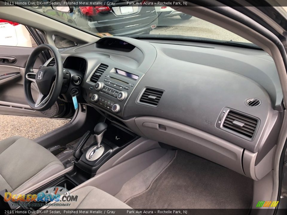 2011 Honda Civic DX-VP Sedan Polished Metal Metallic / Gray Photo #26