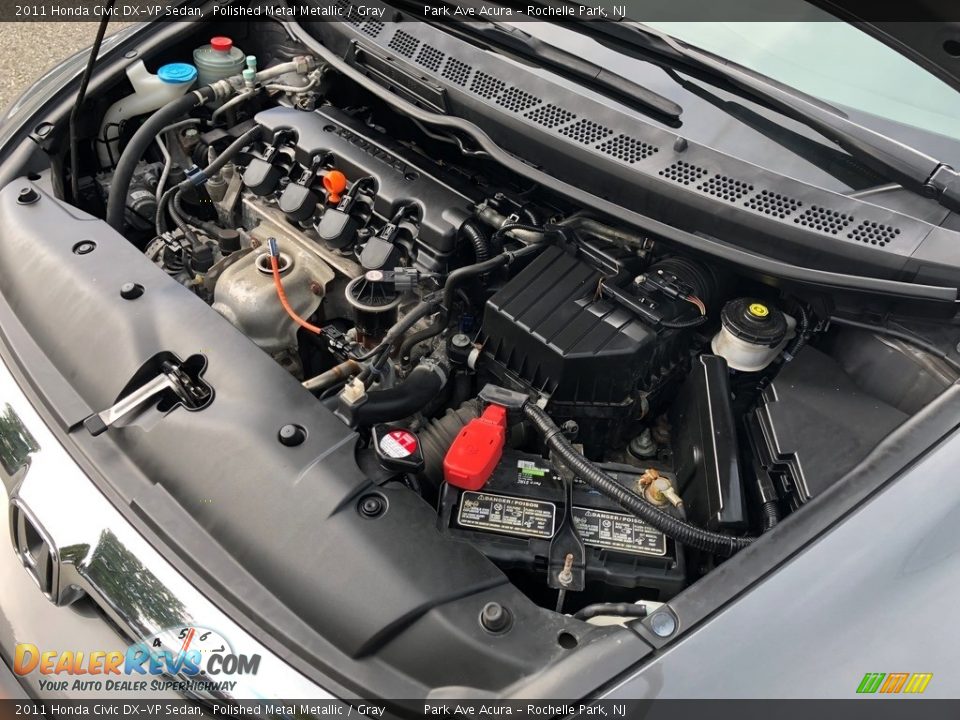 2011 Honda Civic DX-VP Sedan Polished Metal Metallic / Gray Photo #28