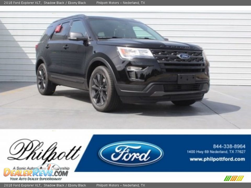 2018 Ford Explorer XLT Shadow Black / Ebony Black Photo #1