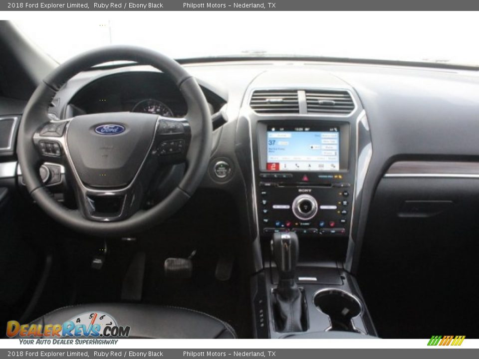 2018 Ford Explorer Limited Ruby Red / Ebony Black Photo #27