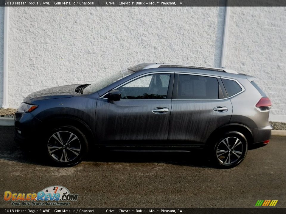 2018 Nissan Rogue S AWD Gun Metallic / Charcoal Photo #2