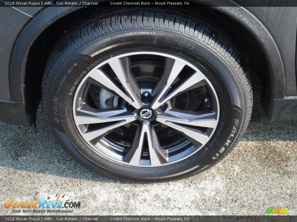 2018 Nissan Rogue S AWD Gun Metallic / Charcoal Photo #3