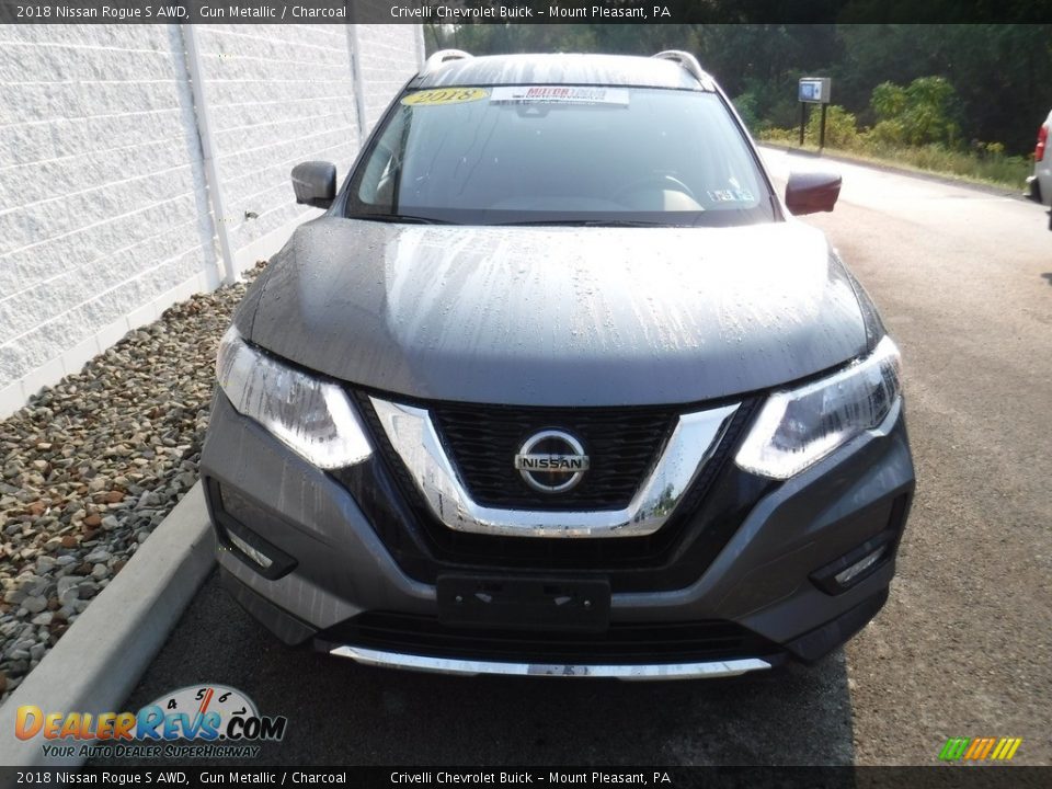 2018 Nissan Rogue S AWD Gun Metallic / Charcoal Photo #4