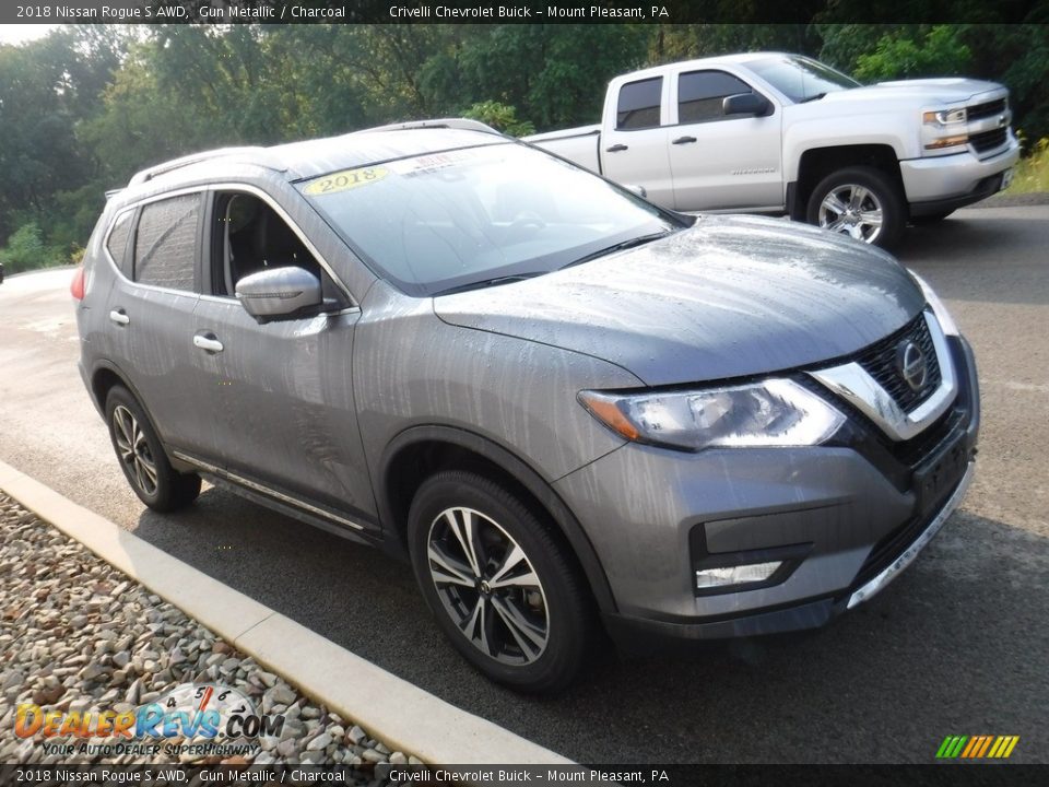 2018 Nissan Rogue S AWD Gun Metallic / Charcoal Photo #5