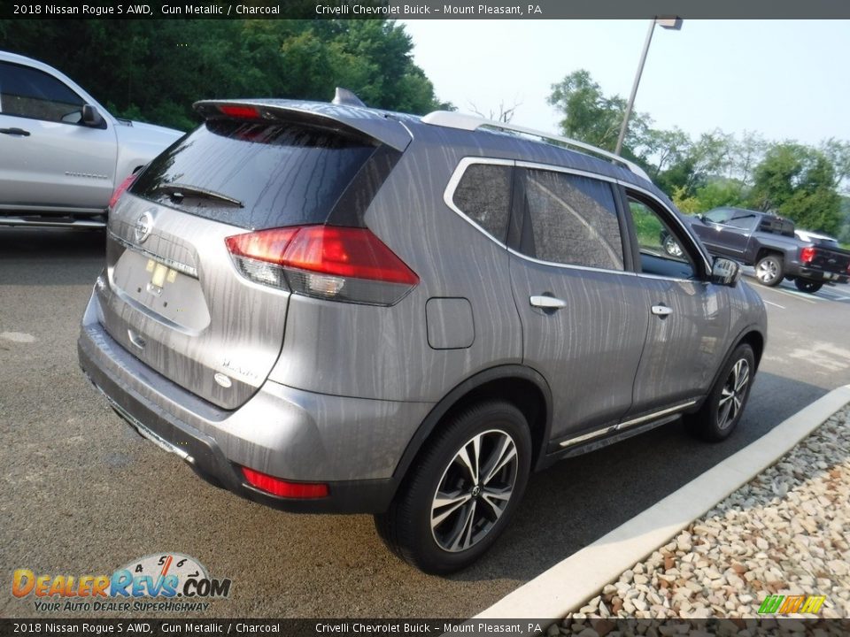 2018 Nissan Rogue S AWD Gun Metallic / Charcoal Photo #6