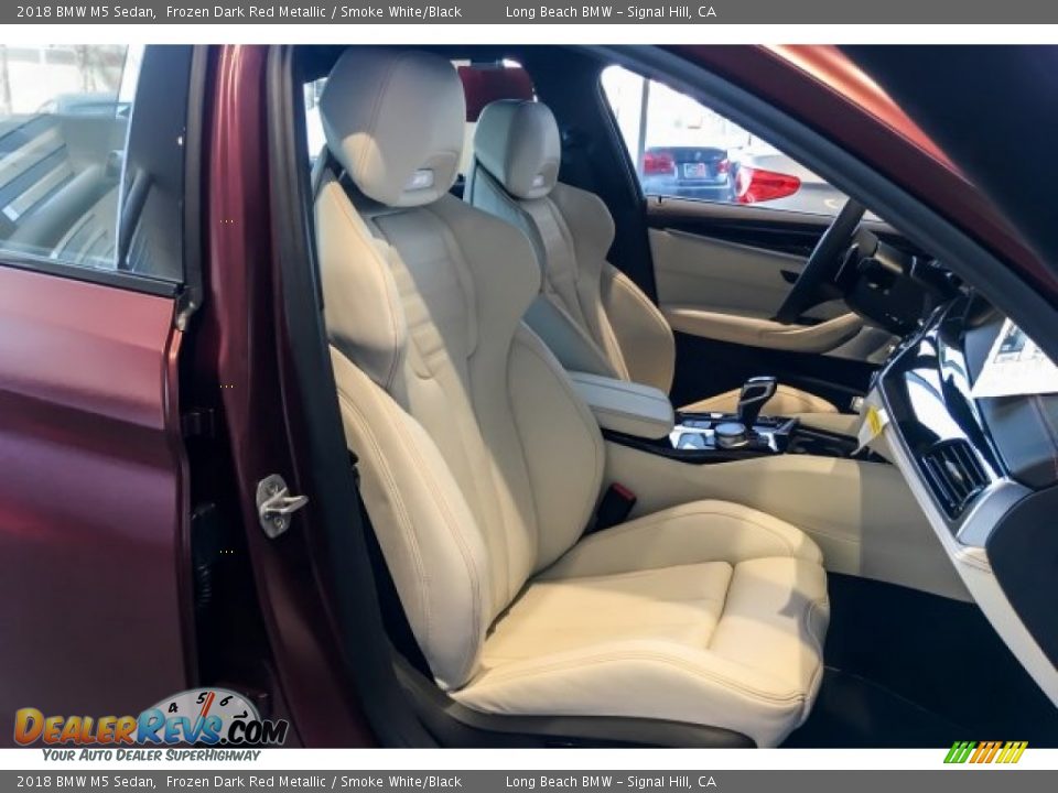 2018 BMW M5 Sedan Frozen Dark Red Metallic / Smoke White/Black Photo #5