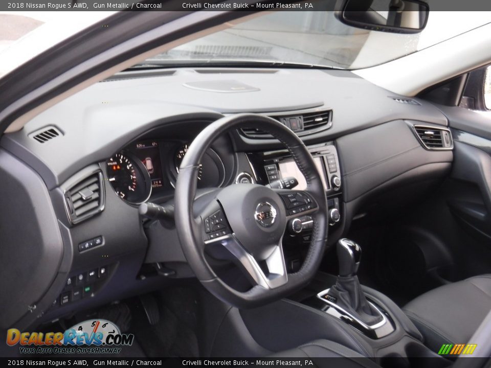 2018 Nissan Rogue S AWD Gun Metallic / Charcoal Photo #13