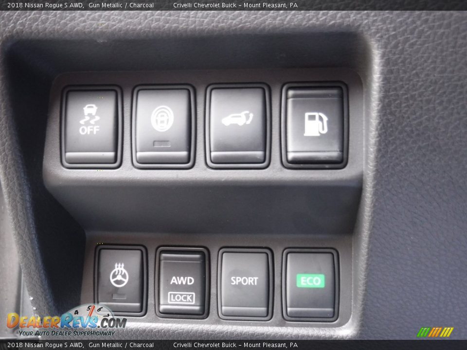 2018 Nissan Rogue S AWD Gun Metallic / Charcoal Photo #14