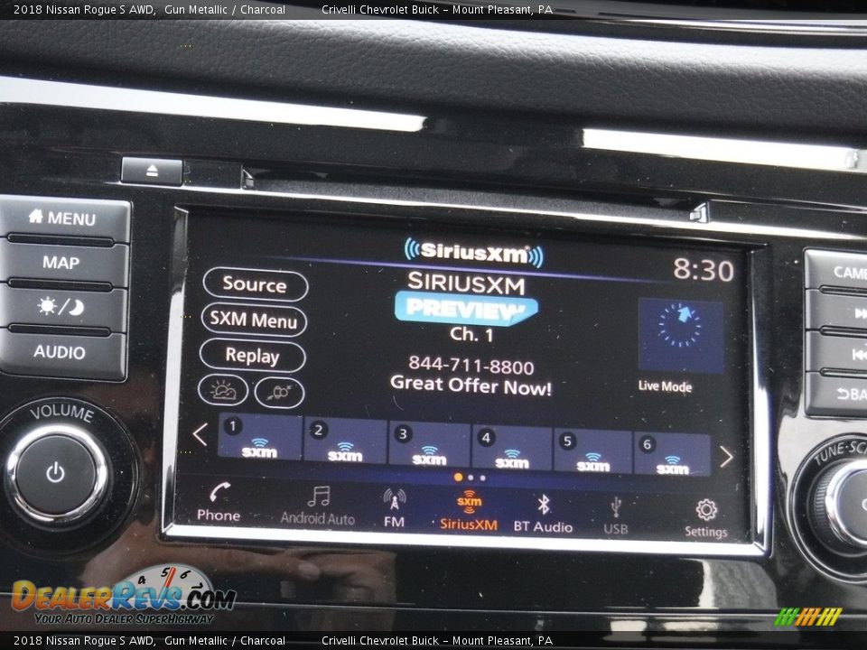 2018 Nissan Rogue S AWD Gun Metallic / Charcoal Photo #19