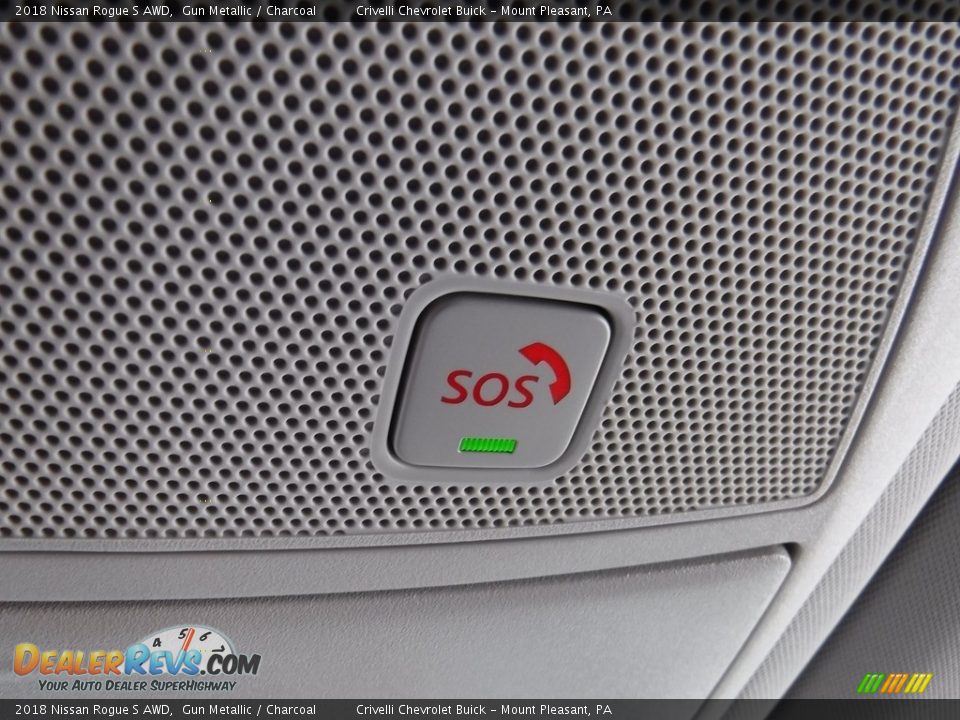 2018 Nissan Rogue S AWD Gun Metallic / Charcoal Photo #25