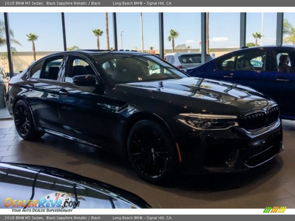 2018 BMW M5 Sedan Black Sapphire Metallic / Black Photo #12