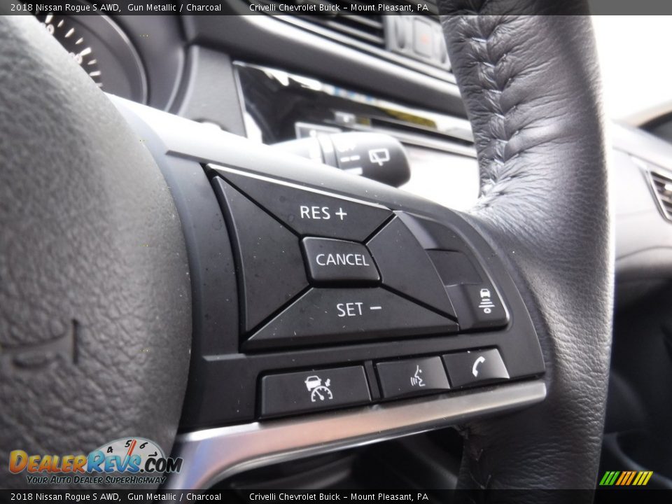 2018 Nissan Rogue S AWD Gun Metallic / Charcoal Photo #28