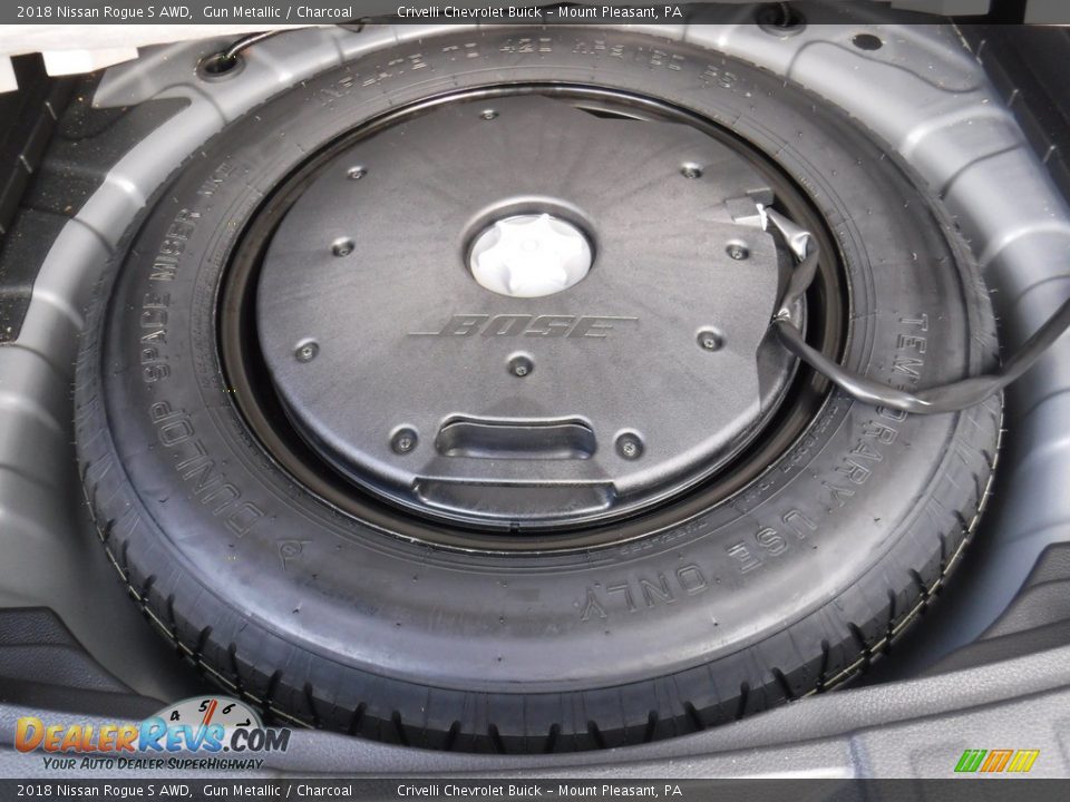 2018 Nissan Rogue S AWD Gun Metallic / Charcoal Photo #34