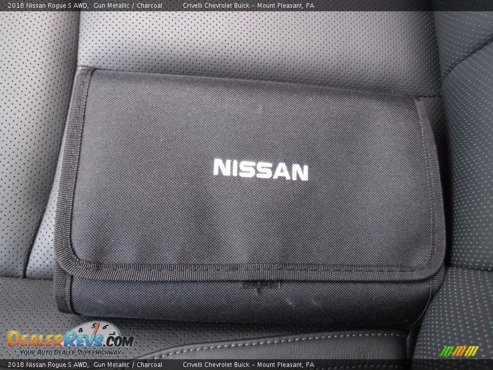 2018 Nissan Rogue S AWD Gun Metallic / Charcoal Photo #36
