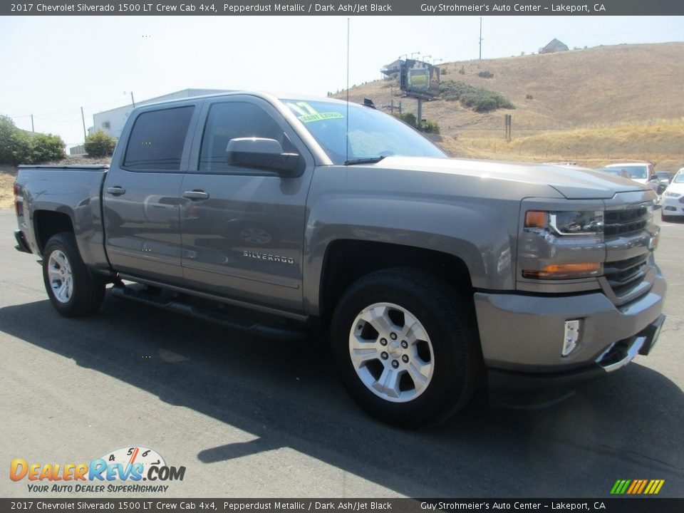2017 Chevrolet Silverado 1500 LT Crew Cab 4x4 Pepperdust Metallic / Dark Ash/Jet Black Photo #1