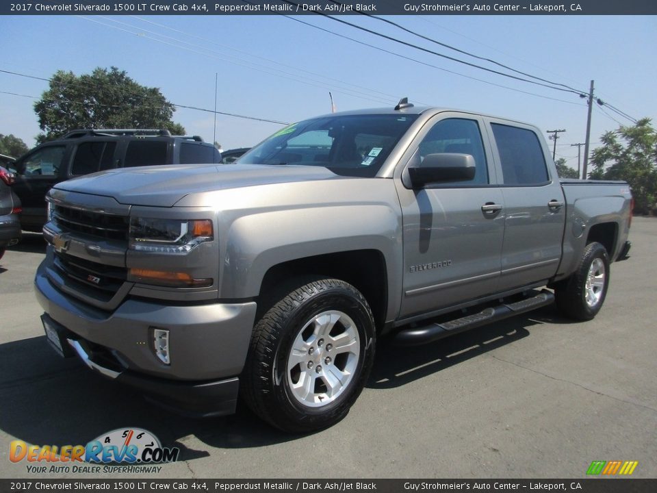 2017 Chevrolet Silverado 1500 LT Crew Cab 4x4 Pepperdust Metallic / Dark Ash/Jet Black Photo #3