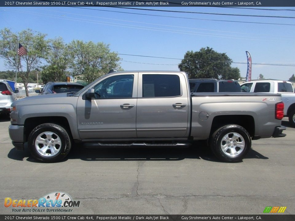 2017 Chevrolet Silverado 1500 LT Crew Cab 4x4 Pepperdust Metallic / Dark Ash/Jet Black Photo #4