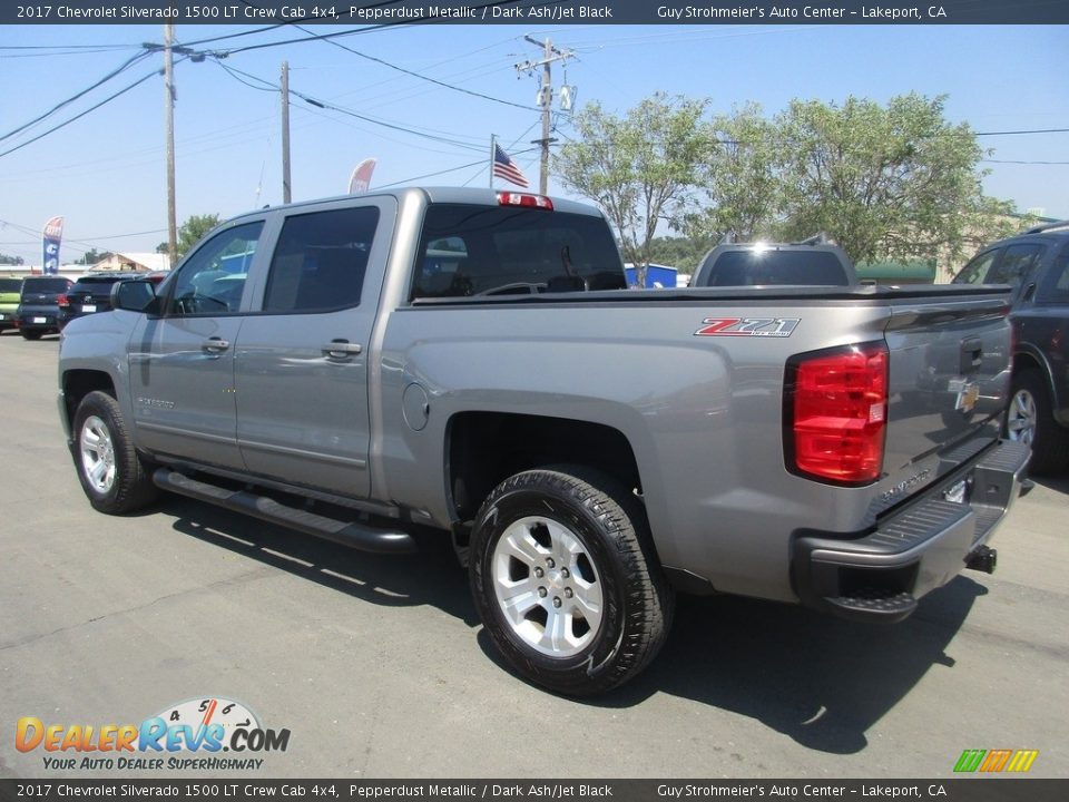 2017 Chevrolet Silverado 1500 LT Crew Cab 4x4 Pepperdust Metallic / Dark Ash/Jet Black Photo #5
