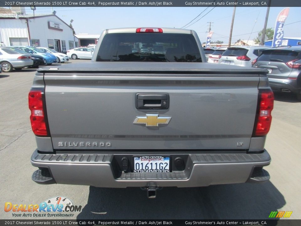 2017 Chevrolet Silverado 1500 LT Crew Cab 4x4 Pepperdust Metallic / Dark Ash/Jet Black Photo #6