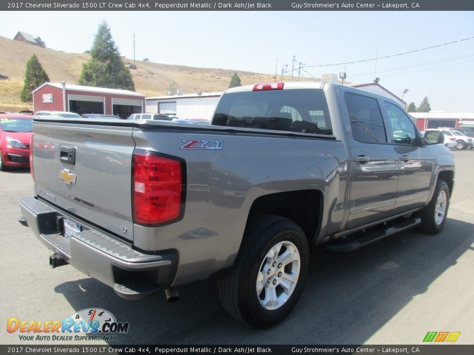 2017 Chevrolet Silverado 1500 LT Crew Cab 4x4 Pepperdust Metallic / Dark Ash/Jet Black Photo #7