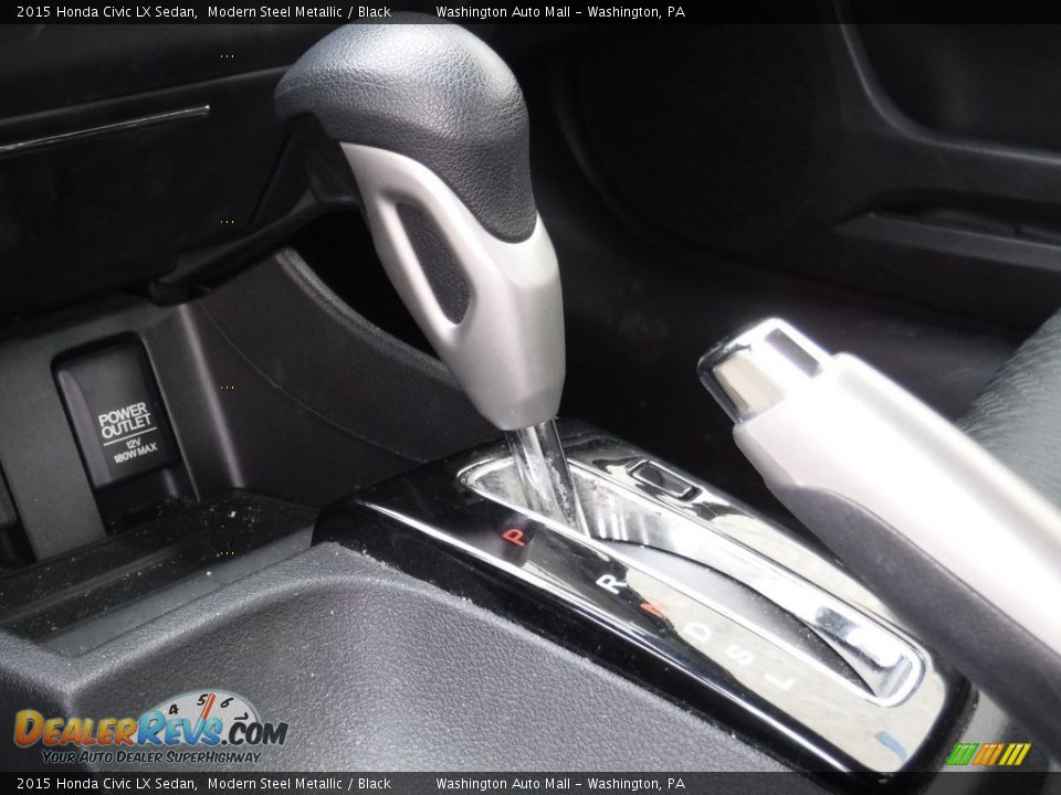 2015 Honda Civic LX Sedan Modern Steel Metallic / Black Photo #15