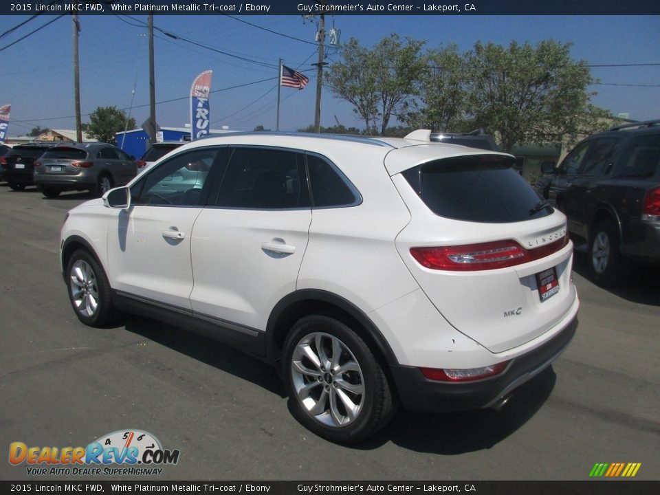 2015 Lincoln MKC FWD White Platinum Metallic Tri-coat / Ebony Photo #5
