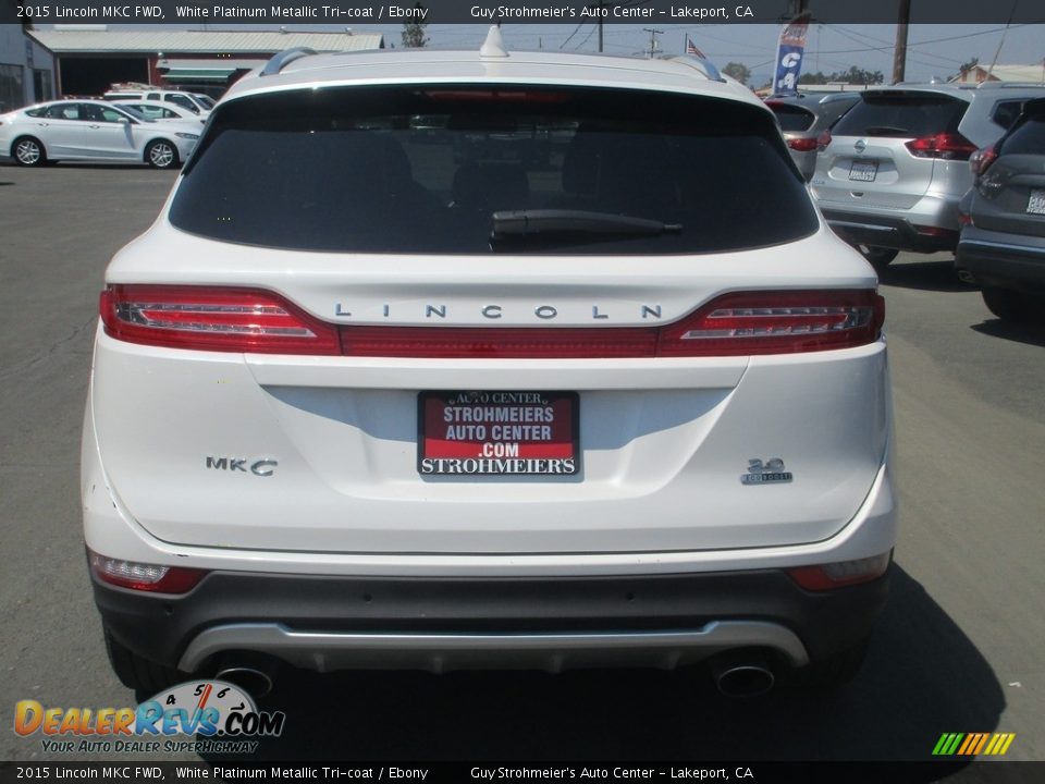 2015 Lincoln MKC FWD White Platinum Metallic Tri-coat / Ebony Photo #6