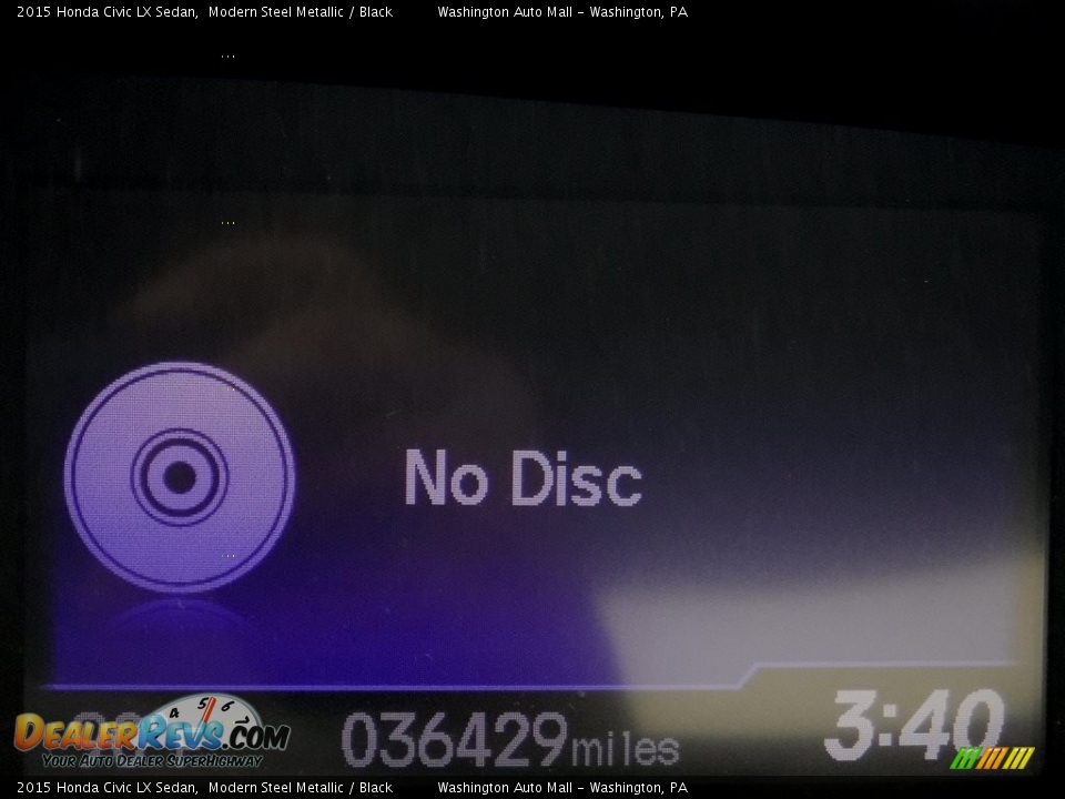 2015 Honda Civic LX Sedan Modern Steel Metallic / Black Photo #22