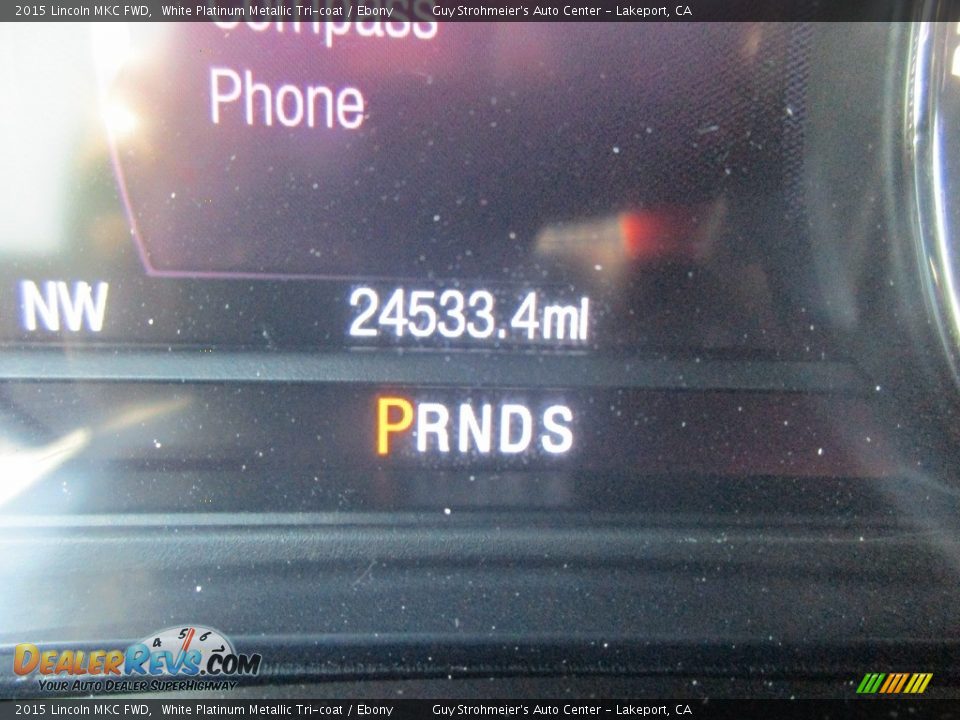 2015 Lincoln MKC FWD White Platinum Metallic Tri-coat / Ebony Photo #11