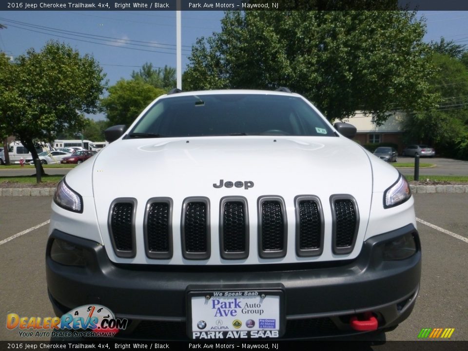 2016 Jeep Cherokee Trailhawk 4x4 Bright White / Black Photo #9