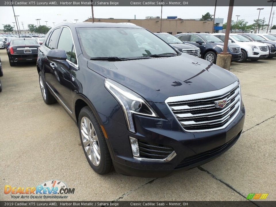 2019 Cadillac XT5 Luxury AWD Harbor Blue Metallic / Sahara Beige Photo #1